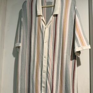 Old Navy Multicolor Striped Button Down Shirt